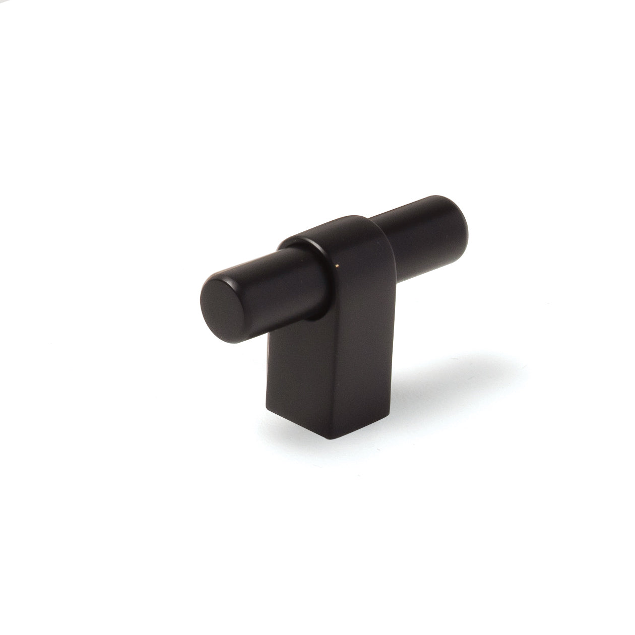 Momo MAIDA Cabinet T-Pull handle in black finish, showing a sleek T-shaped design for modern furniture drawers and cabinets.