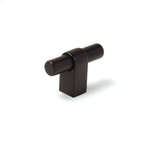 Momo MAIDA Cabinet T-Pull handle in black finish, showing a sleek T-shaped design for modern furniture drawers and cabinets.