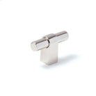 Momo MAIDA cabinet T-pull handle in matte nickel finish, featuring a sleek, modern design for kitchen or furniture doors.