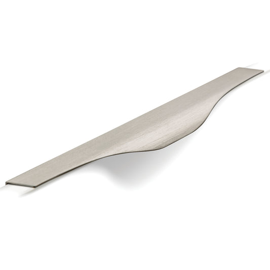 NOMA LIP PULL HANDLE 256MM DULL BRUSHED NICKEL in Dull Brushed Nickel