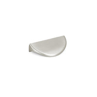 Momo NICK cabinet pull handle in brown, sleek metal design, mounted on a cabinet door showing its modern style and finish
