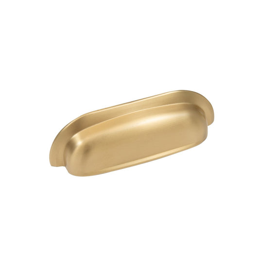 NEW HAMPTON WIDE CUP PULL 96MM MATT BRASS in Brass Matt