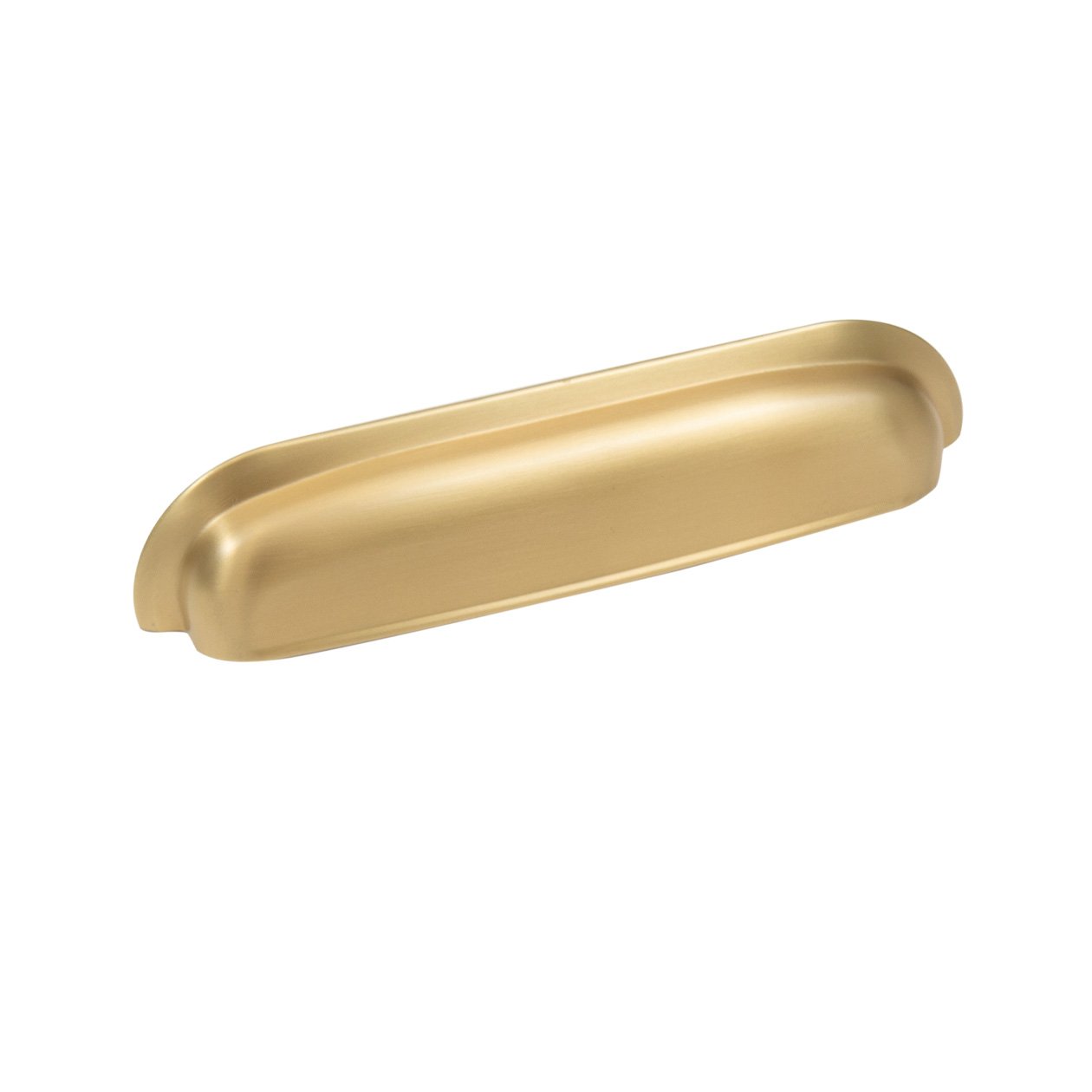Momo New Hampton large cup pull handle in matte bronze finish, showing the detailed design and sturdy metal construction.