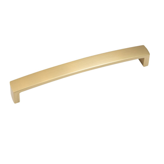 NEW HAMPTON D HANDLE 160MM MATT BRASS in Brass Matt