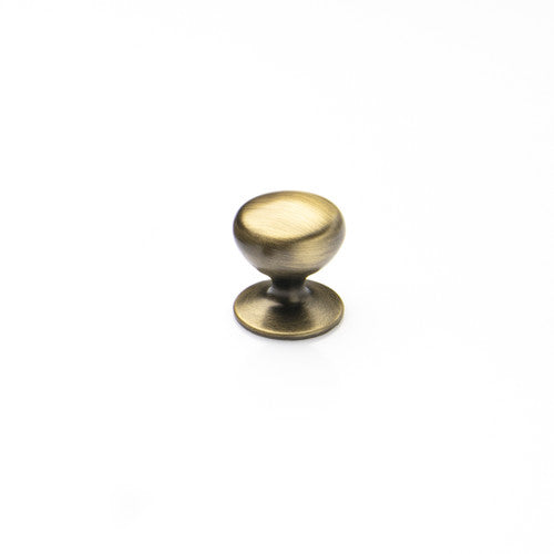 Momo New Hampton cabinet knob in dark bronze finish, featuring a classic round design suitable for kitchen or furniture drawers.