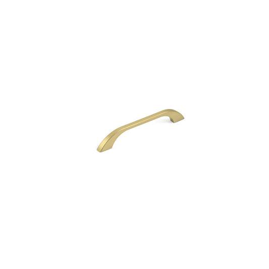 NEW PRATO BOW HANDLE 128MM HOLE CENTRES BRUSHED MATT BRASS in Brushed Matt Brass