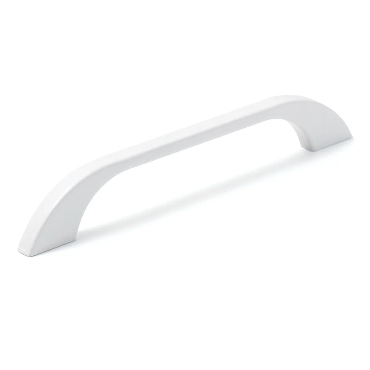 Momo NEW PRATO cabinet pull handle in white with sleek, modern design and smooth finish for kitchen or bathroom cabinets