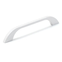Momo NEW PRATO cabinet pull handle in white with sleek, modern design and smooth finish for kitchen or bathroom cabinets