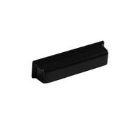 Momo OTTO Cup Pull in matte black finish, showing a sleek round cabinet handle with modern design for furniture drawers and doors.
