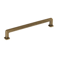 Momo OTTO cabinet pull handle in brushed aluminum finish, sleek modern design for kitchen or furniture drawers.