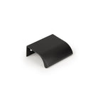 Momo ONA Edge pull handle in black finish with sleek modern design, ideal for furniture or cabinetry.