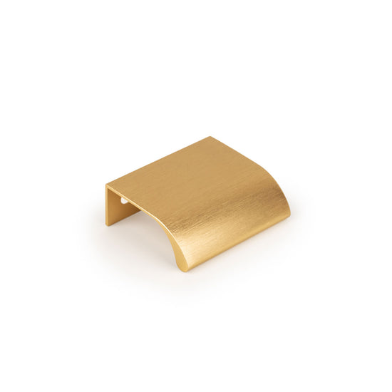ONA LIP PULL HANDLE 32MM BRUSHED DARK BRASS in Brushed Dark Brass