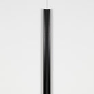 Momo ONA Long Edge Pull in black finish, close-up of sleek, modern cabinet handle with curved design and metal construction.