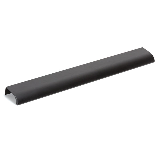 ONA LIP PULL HANDLE 256MM BRUSHED BLACK in Brushed Black