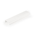 Momo ONA Edge pull handle in white finish, showing sleek modern design and smooth surface for furniture or cabinetry.