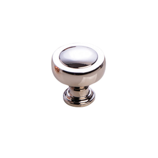 PELLARO ROUND KNOB 32MM POLISHED NICKEL in Polished Nickel