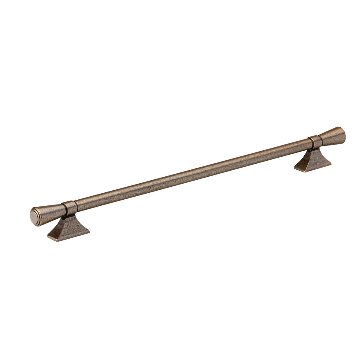 Momo Pembrey cabinet pull handle in bronze finish, modern door hardware with sleek, curved design for kitchen or furniture cabinetry