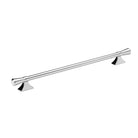 Momo PEMBREY cabinet pull handle in polished nickel finish, modern design with sleek, curved metal handle on a cabinet door.