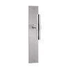 PIET BOON PBT15P236SFC unsprung lever handle 15mm on blank plate satin stainless steel in Satin Stainless