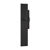 Pair of Formani ONE T-Lever door handles with 15mm diameter on rectangular backplates, shown in a sleek, modern design.