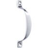 Pull Handle Offset Satin Chrome H100xP20mm in Satin Chrome