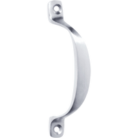 Pull Handle Offset Satin Chrome H100xP20mm in Satin Chrome