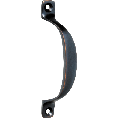 Pull Handle Offset Antique Copper H100xP20mm in Antique Copper