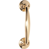 Pull Handle Telephone Polished Brass L110xP30mm in Polished Brass
