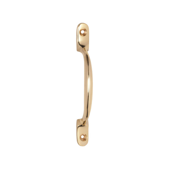 Pull Handle Standard Polished Brass L125xP26mm in Polished Brass