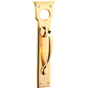 Pull Handle Cylinder Hole Polished Brass H255xW70xP57mm in Polished Brass