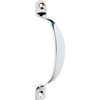 Pull Handle Offset Chrome Plated H100xP20mm in Chrome Plated