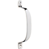 Pull Handle Offset Chrome Plated H130xP23mm in Chrome Plated