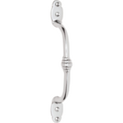 Pull Handle Offset Banded Chrome Plated H180xP41mm in Chrome Plated
