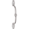 Pull Handle Offset Banded Satin Chrome H180xP41mm in Satin Chrome