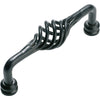 Pull Handle Wire Twist D Pull Iron Matt Black L85xP48mm in Matt Black
