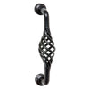 Pull Handle Wire Twist D Pull Iron Matt Black L125xP50mm in Matt Black