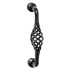 Pull Handle Wire Twist D Pull Iron Matt Black L125xP50mm in Matt Black