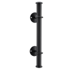 Pull Handle Bar Iron Matt Black H420xP92mm in Matt Black