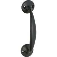 Pull Handle Telephone Matt Black L110xP30mm in Matt Black