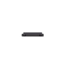 Cabinet Pull Baltimore Matt Black L146xW8xP39mm BD18mm CTC128mm With Backplate W173xH24mm T3mm in Matt Black