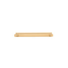 Cabinet Pull Baltimore Brushed Brass L276xW8xP39mm BD20mm CTC256mm With Backplate W301xH24mm T3mm in Brushed Brass