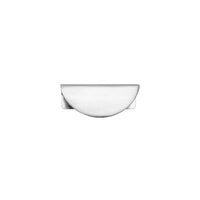 Drawer Pull Osaka Lip Brushed Chrome L80xH35xD40mm CTC64mm in Brushed Chrome
