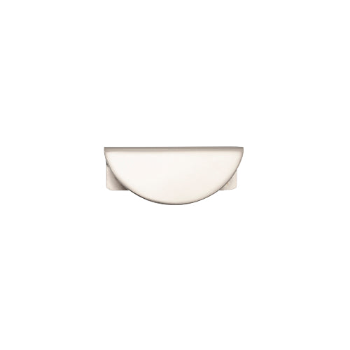 Drawer Pull Osaka Lip Satin Nickel L80xH35xD40mm CTC64mm in Satin Nickel