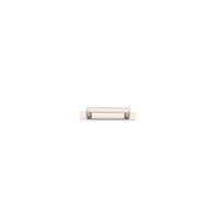 Cabinet Pull Osaka Satin Nickel L111xW15xP33mm BD15mm CTC96mm With Backplate W141xH24mm T3mm in Satin Nickel