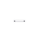 Cabinet Pull Osaka Polished Chrome L143xW15xP33mm BD15mm CTC128mm With Backplate W173xH24mm T3mm in Polished Chrome