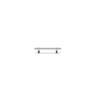 Cabinet Pull Helsinki Polished Chrome L141xP39mm BD11mm CTC96mm With Backplate W141xH24mm T3mm in Polished Chrome