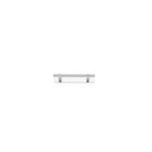 Cabinet Pull Helsinki Brushed Chrome L141xP39mm BD11mm CTC96mm With Backplate W141xH24mm T3mm in Brushed Chrome