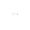 Cabinet Pull Helsinki Brushed Brass L141xP36mm BD11mm CTC96mm in Brushed Brass