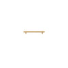 Cabinet Pull Helsinki Brushed Brass L205xP36mm BD11mm CTC160mm in Brushed Brass