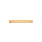Cabinet Pull Helsinki Brushed Brass L301xP39mm BD11mm CTC256mm With Backplate W301xH24mm T3mm in Brushed Brass